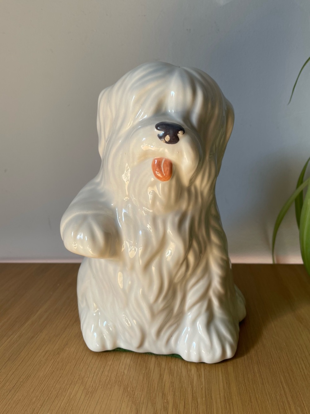 Vintage MCM Old English Sheepdog Ceramic Figurine